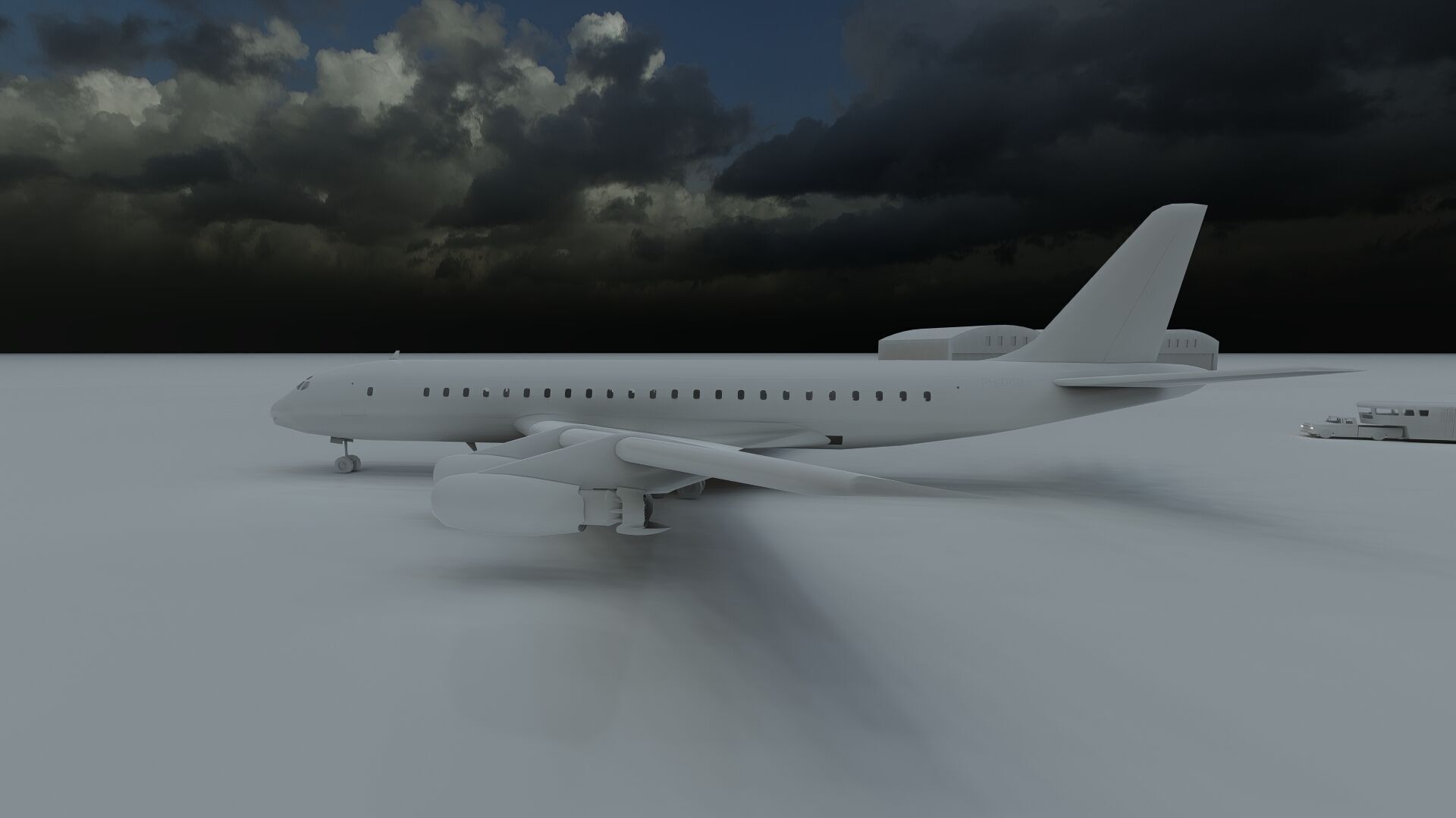 KLM 1960s Fleet DC 8s and Lockheed-188 ELECTRA 3D model_34