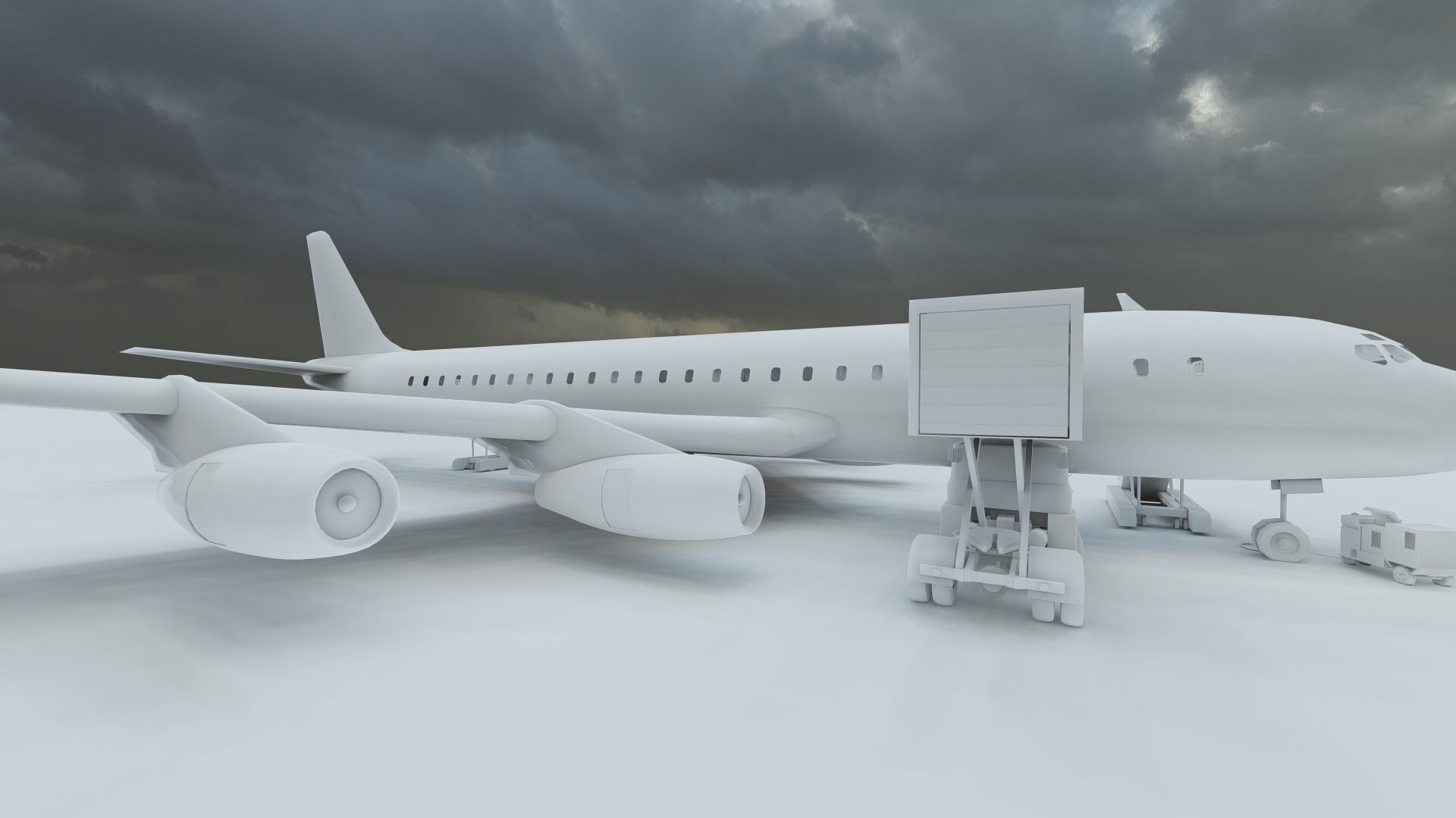 KLM 1960s Fleet DC 8s and Lockheed-188 ELECTRA 3D model_32