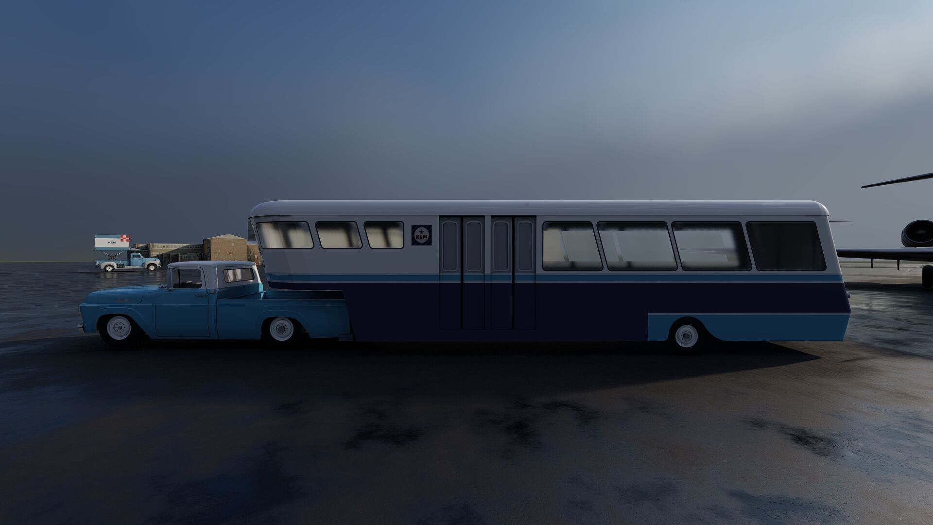 KLM 1960s Fleet DC 8s and Lockheed-188 ELECTRA 3D model_12