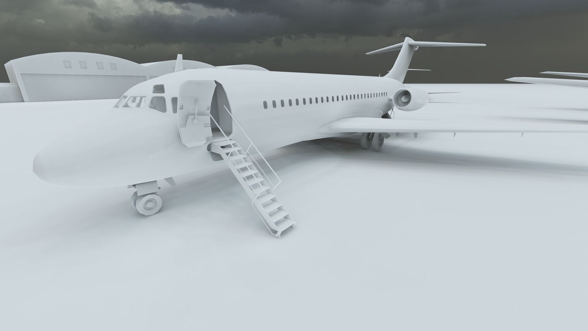 KLM 1960s Fleet DC 8s and Lockheed-188 ELECTRA 3D model_31