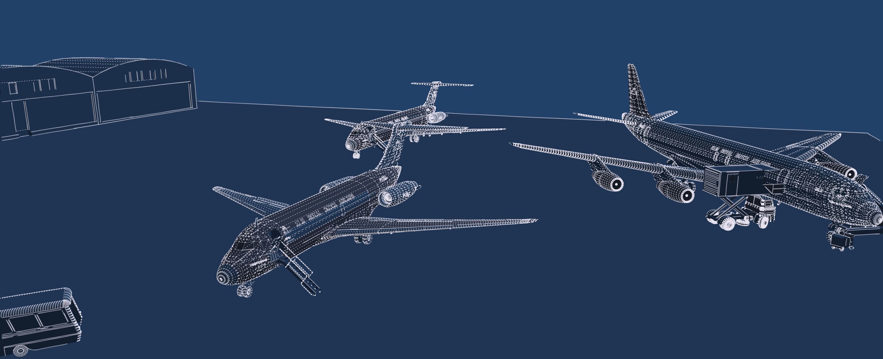 KLM 1960s Fleet DC 8s and Lockheed-188 ELECTRA 3D model_39