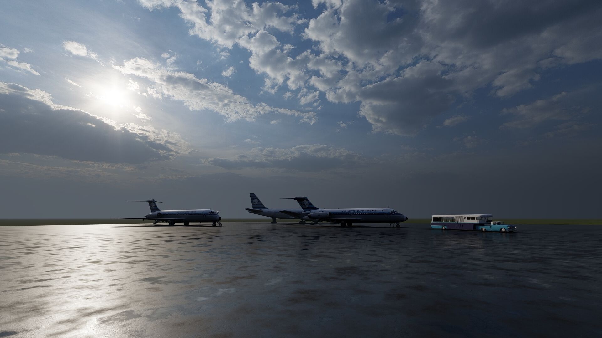 KLM 1960s Fleet DC 8s and Lockheed-188 ELECTRA 3D model_25