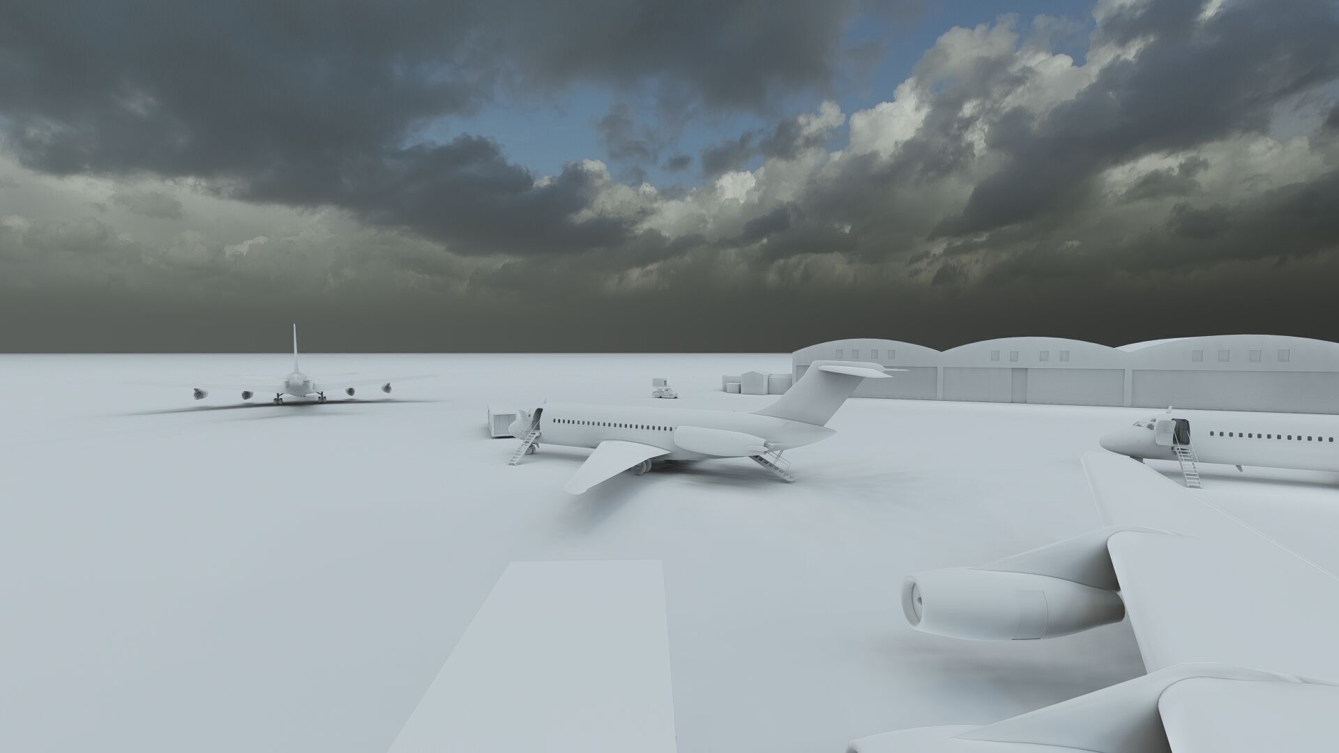 KLM 1960s Fleet DC 8s and Lockheed-188 ELECTRA 3D model_33