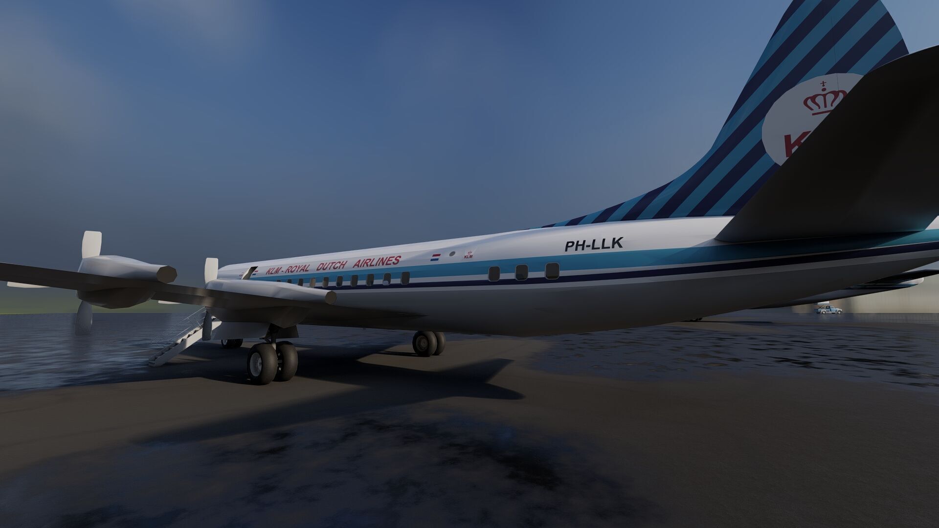 KLM 1960s Fleet DC 8s and Lockheed-188 ELECTRA 3D model_7