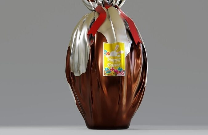 Chocolate Easter Egg - Ovo de Pascoa 3D model 2