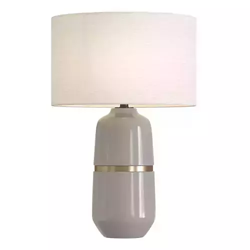 Banded Ceramic Table Lamp