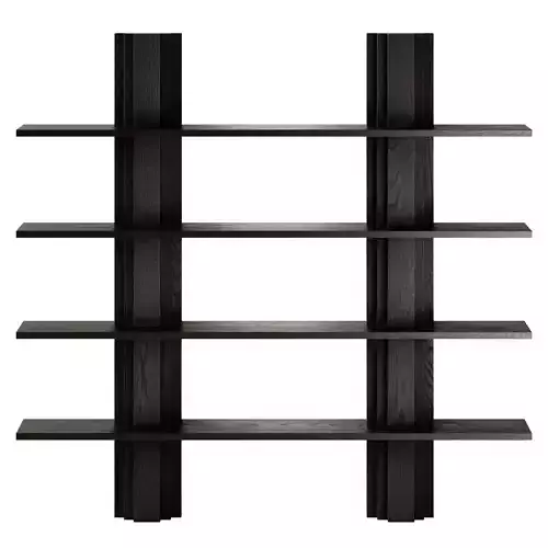 Mokko Brut Wood Bookcase