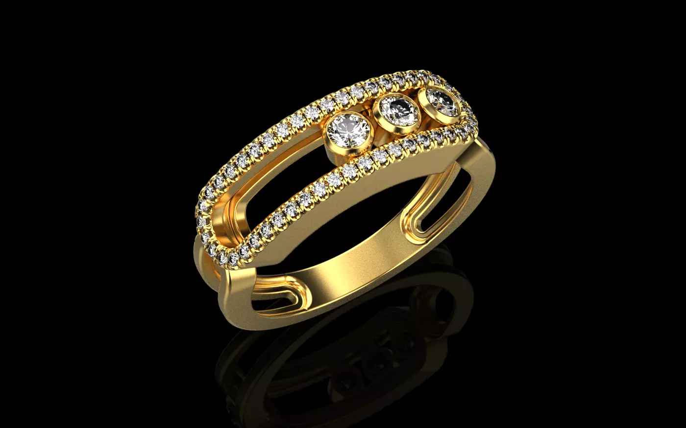 Ring like messika 070225 3D print model_0