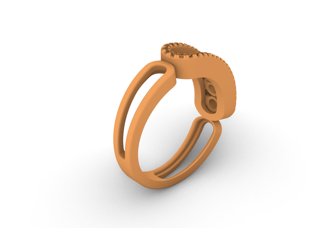 Ring like messika 070225 3D print model_11
