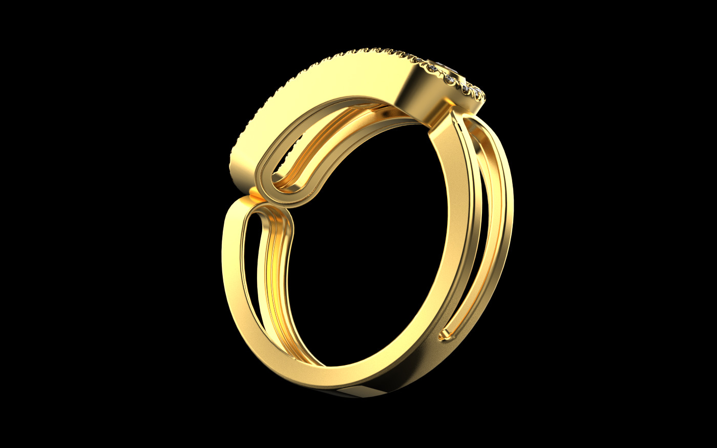 Ring like messika 070225 3D print model_1