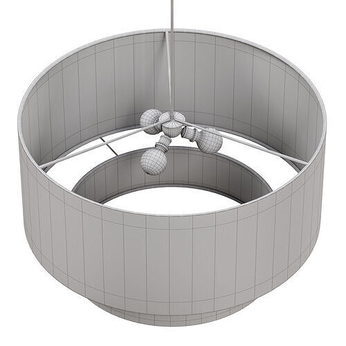 Cruce 3  Light Drum Chandelier 3D model 3