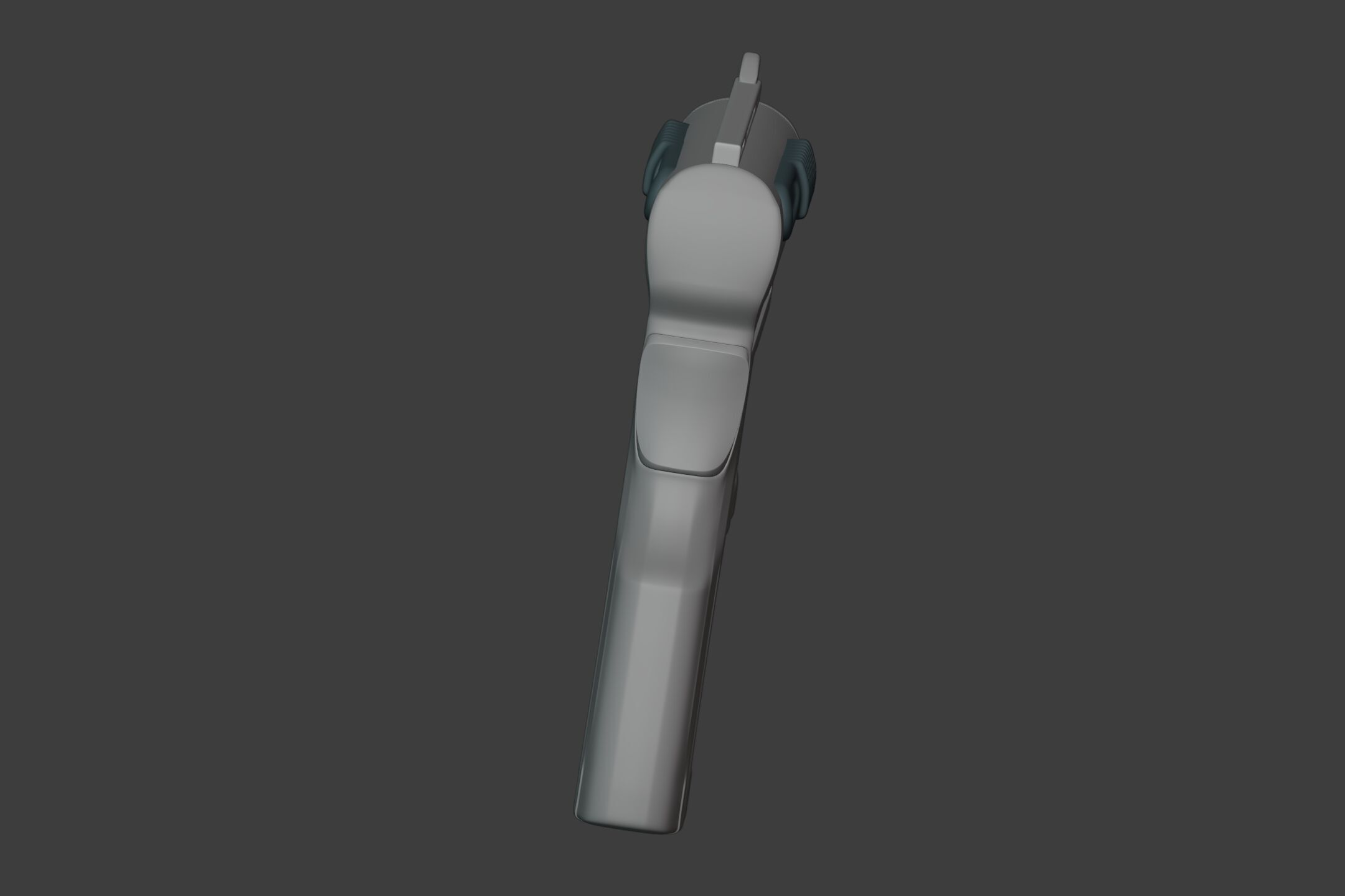 Sci-Fi Pistol - Gun - weapon - Toy Low-poly 3D model_11