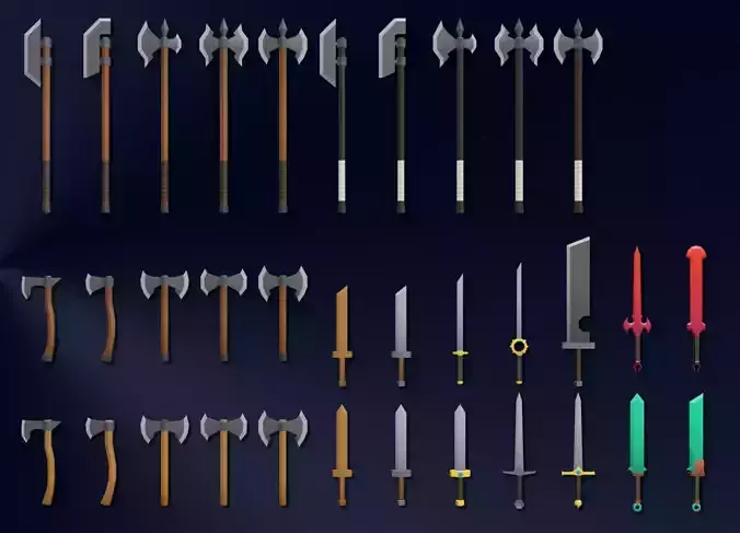 Ultimate Weapon Pack - Lowpoly Game Ready Assets