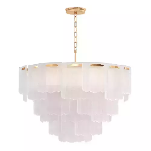 Fluted Glass Chandelier