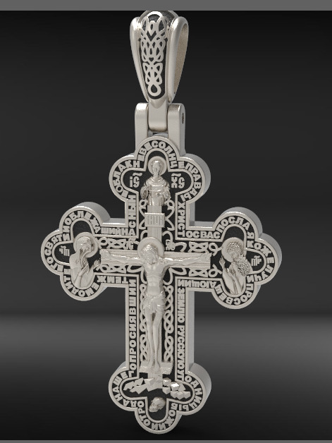 cross 3D print model_1