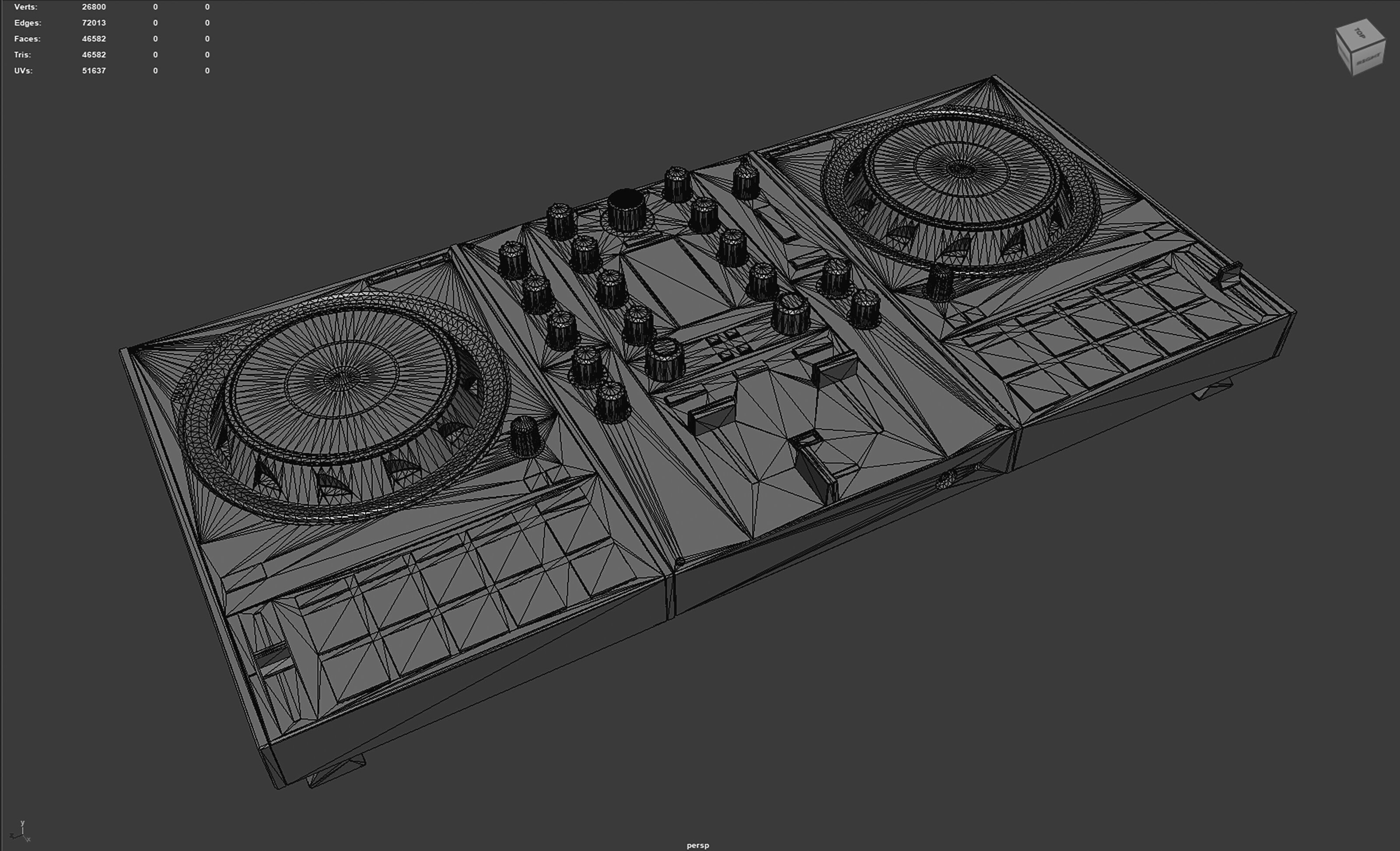 DJ Controller 3D model_9