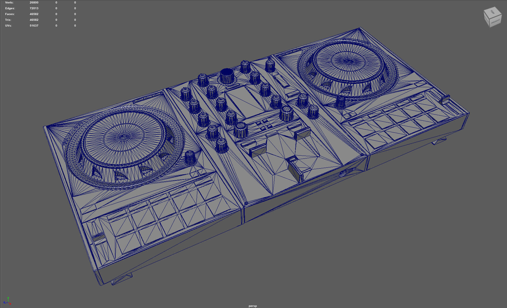 DJ Controller 3D model_5