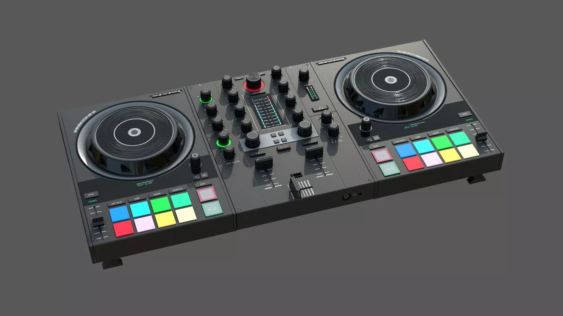 DJ Controller 3D model_0