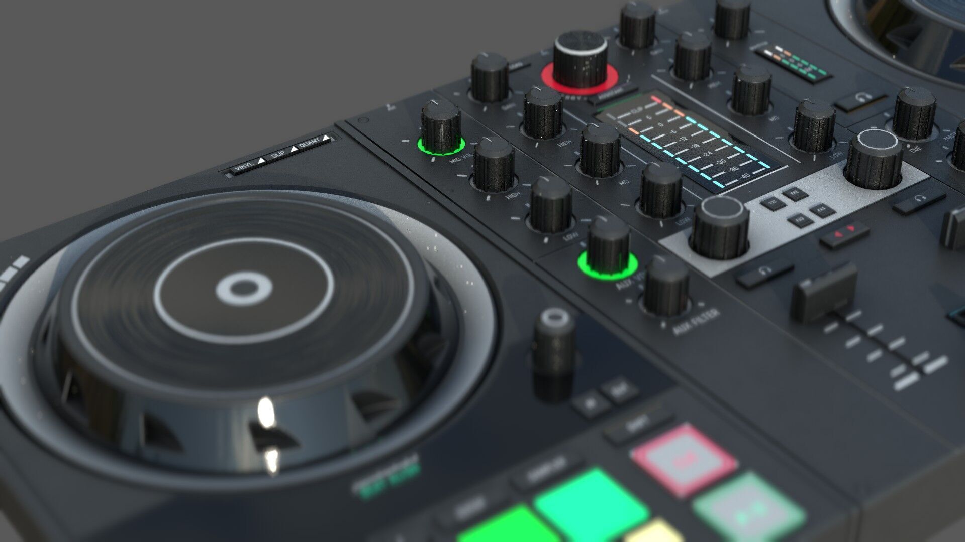 DJ Controller 3D model_1