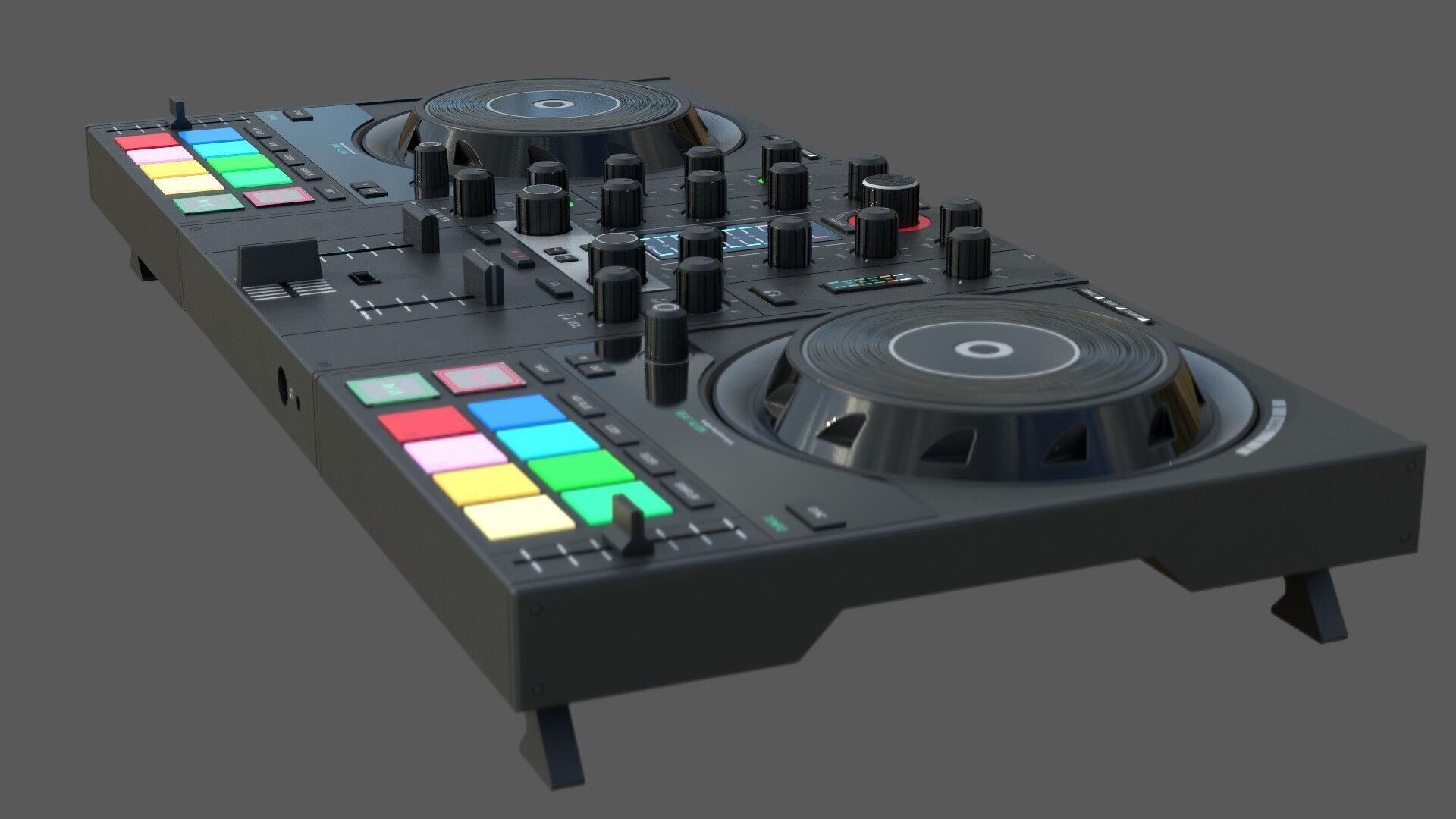 DJ Controller 3D model_2
