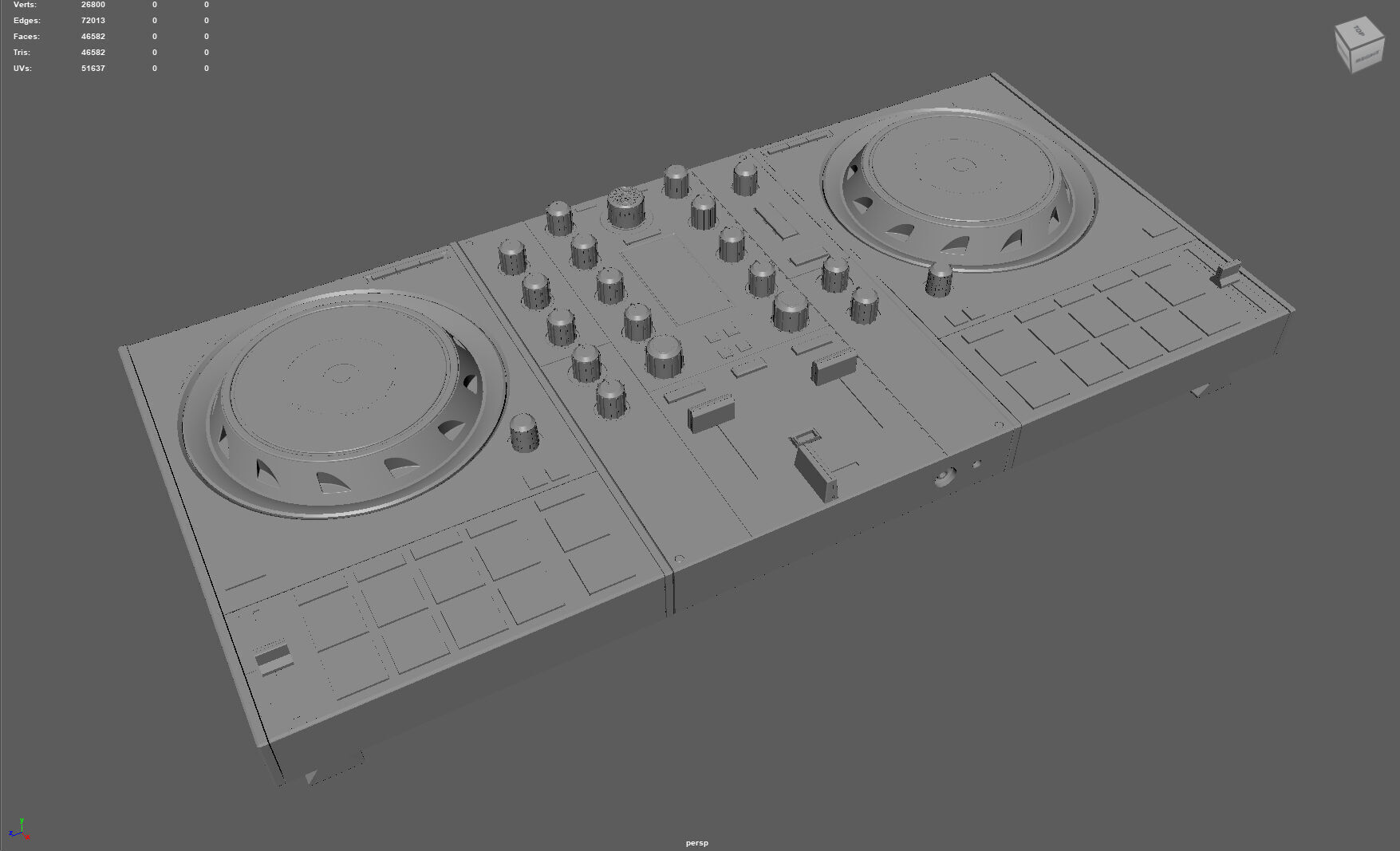 DJ Controller 3D model_4