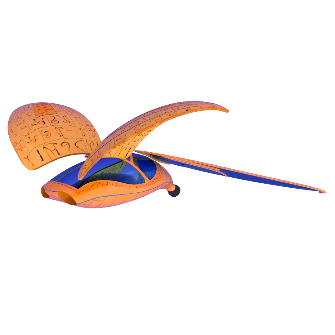 sci-fi ship 3D model_1