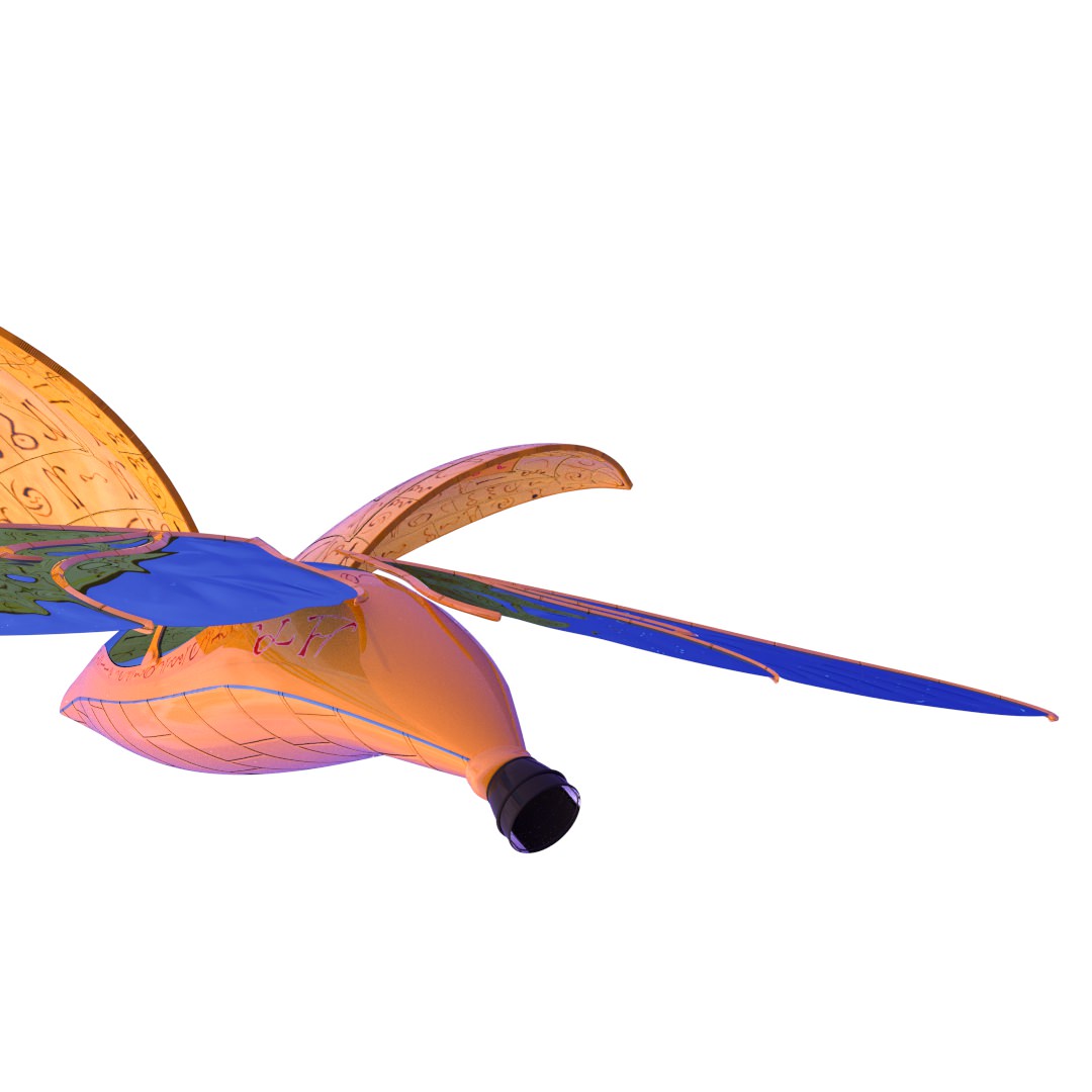 sci-fi ship 3D model_5