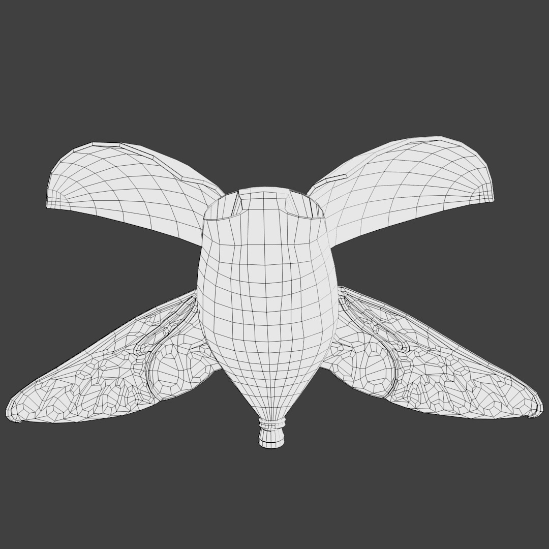 sci-fi ship 3D model_9