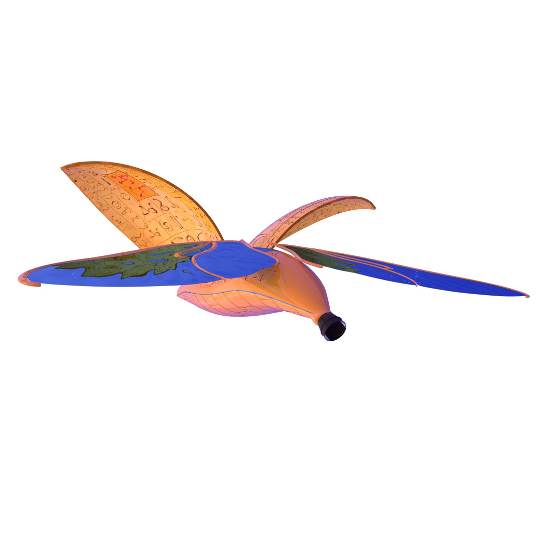 sci-fi ship 3D model_6