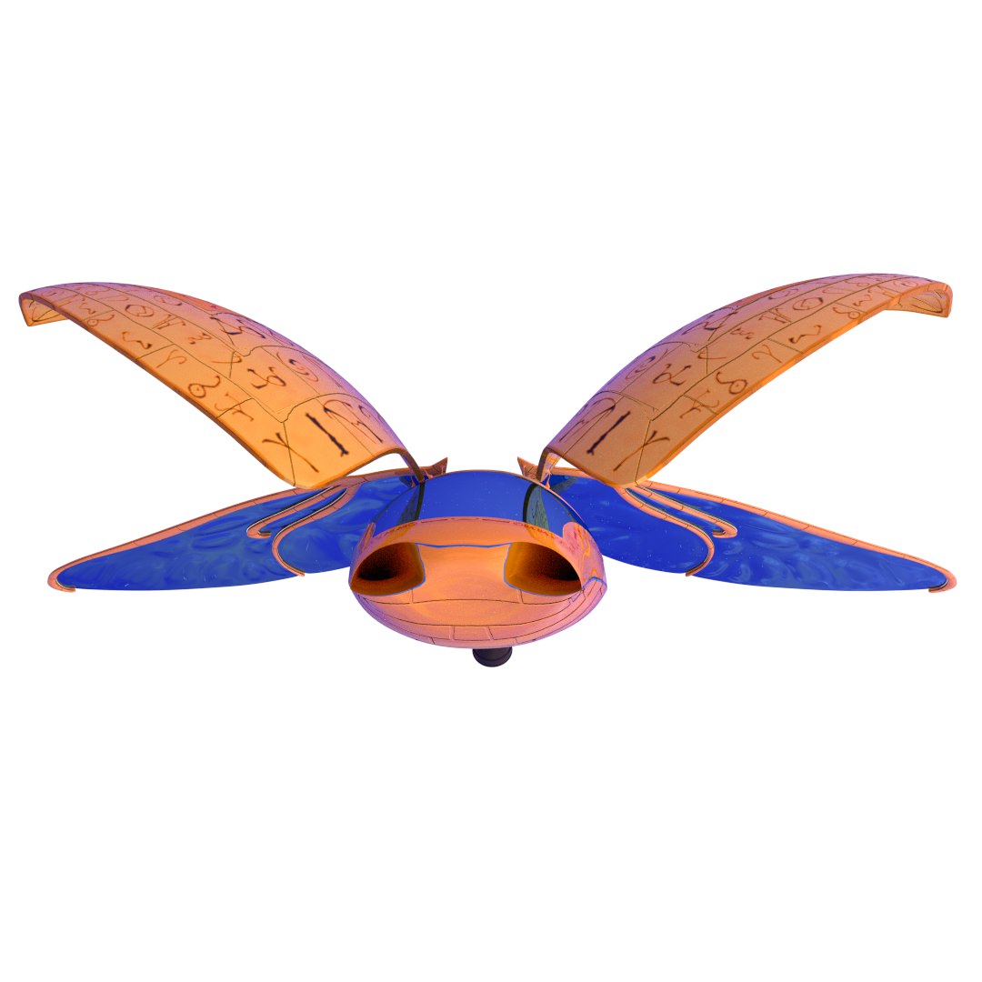 sci-fi ship 3D model_7