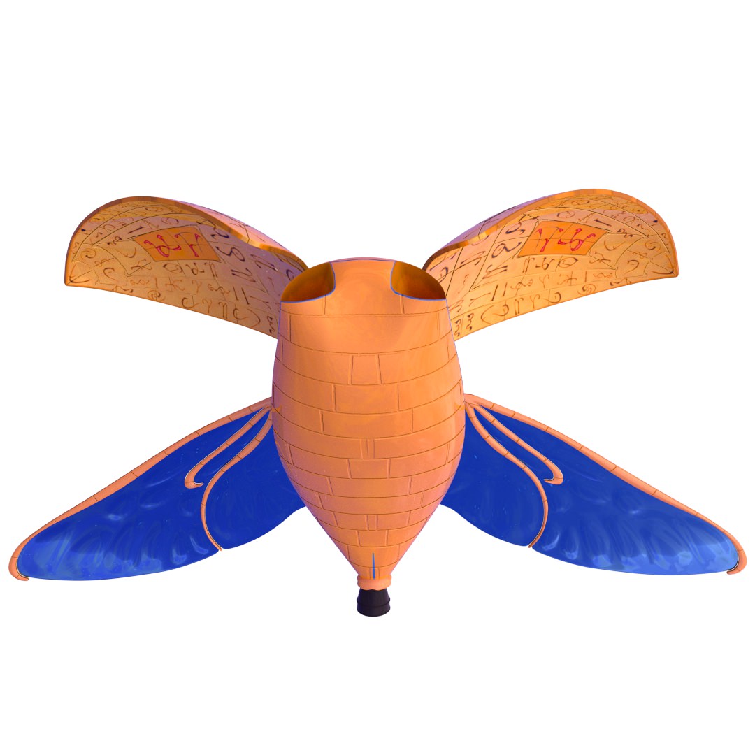 sci-fi ship 3D model_2