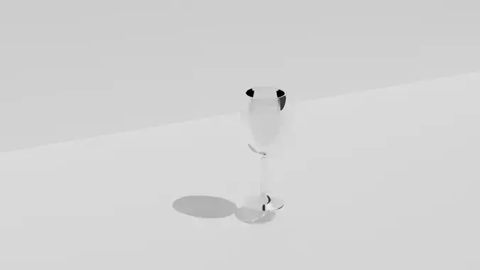 Wine glass free model 3