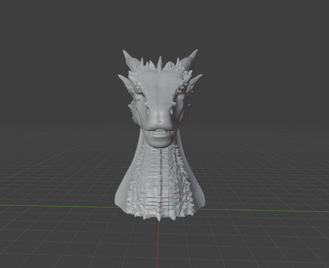 Ready Print Dragon Headphone Stand 3D print model_4