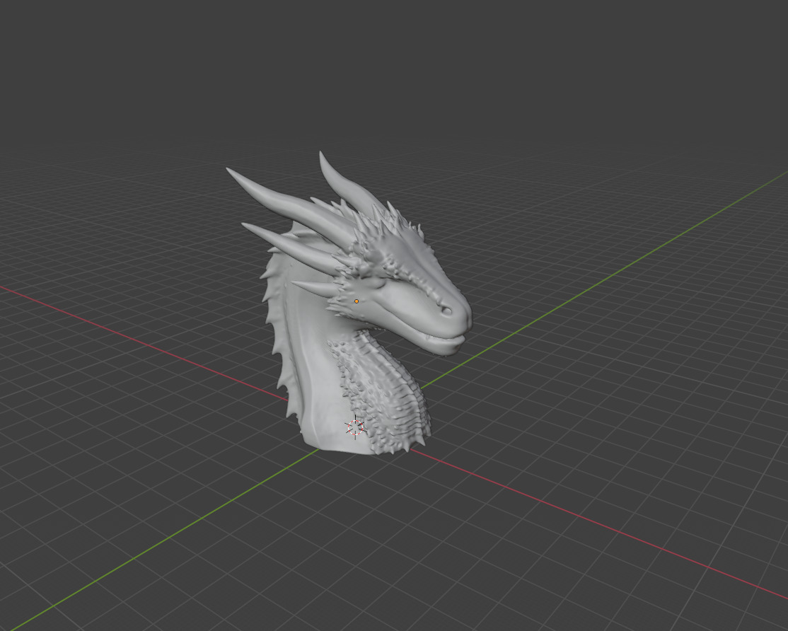 Ready Print Dragon Headphone Stand 3D print model_13