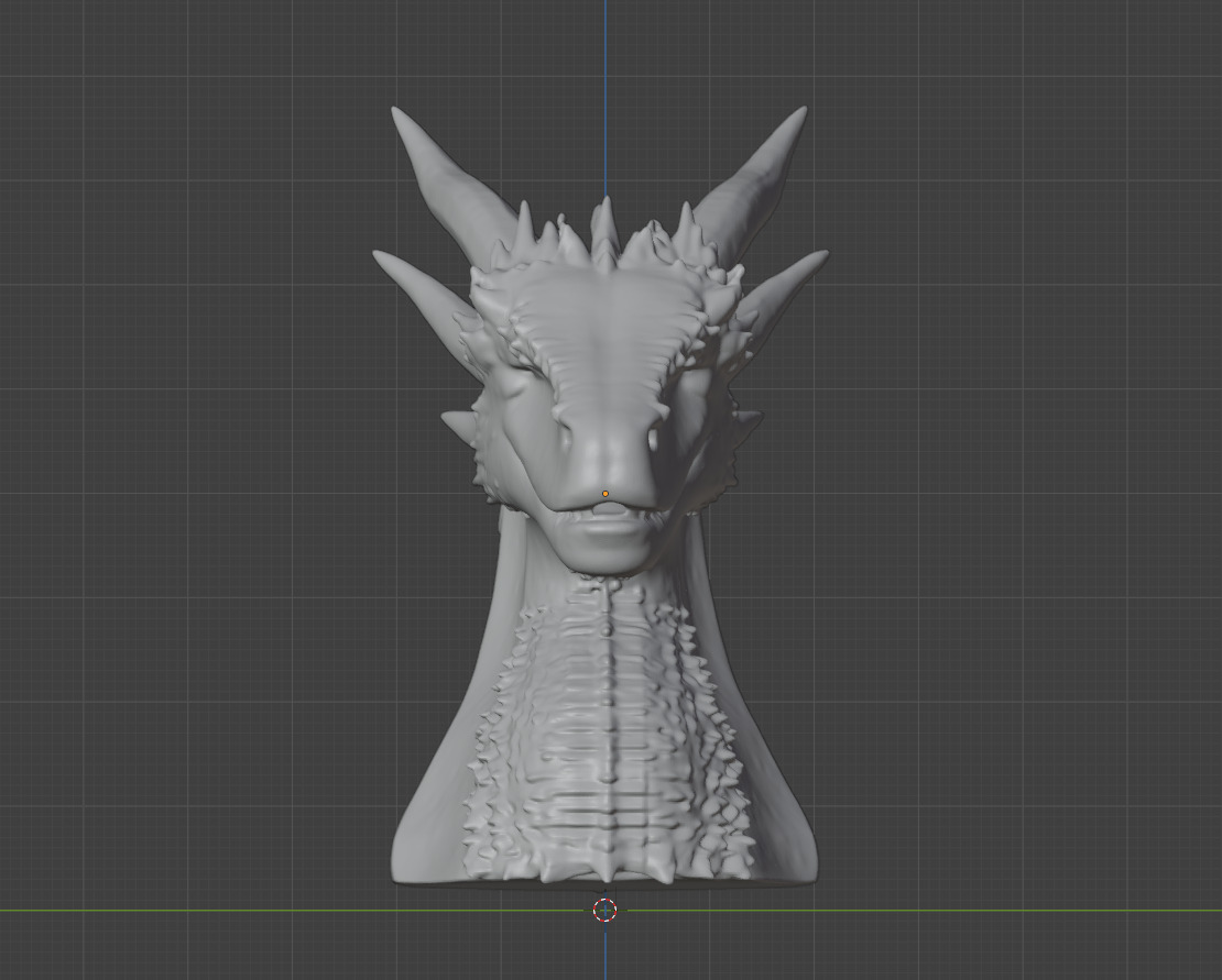 Ready Print Dragon Headphone Stand 3D print model_5