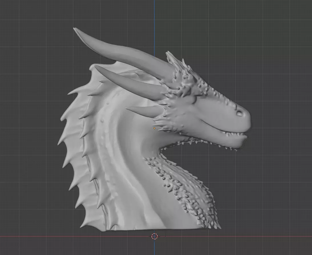 Ready Print Dragon Headphone Stand 3D print model_0
