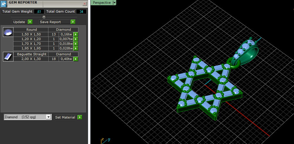 Star of David pendant Model 7072 3D print model_7