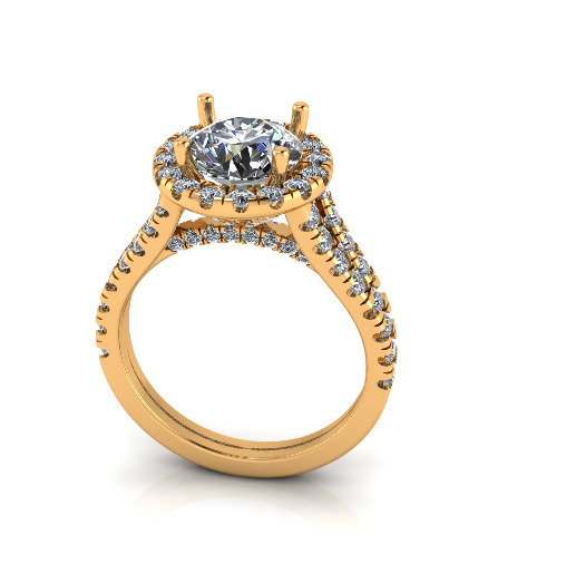Solitaire ring Model 7067 3D print model_1