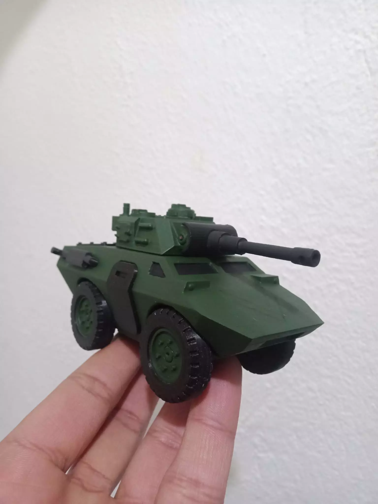ARMORED VEHICLE AND CANNON TURRET 3D print model