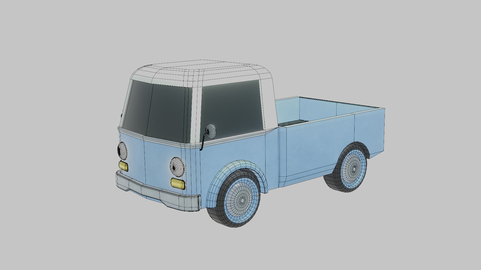 Cartoon Car Low-poly  3D Model Collection_13