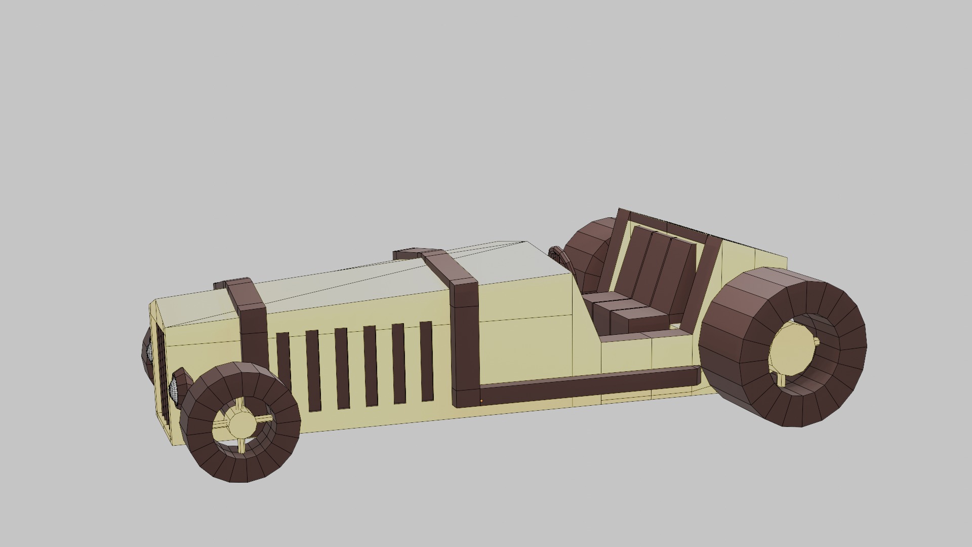 Cartoon Car Low-poly  3D Model Collection_38