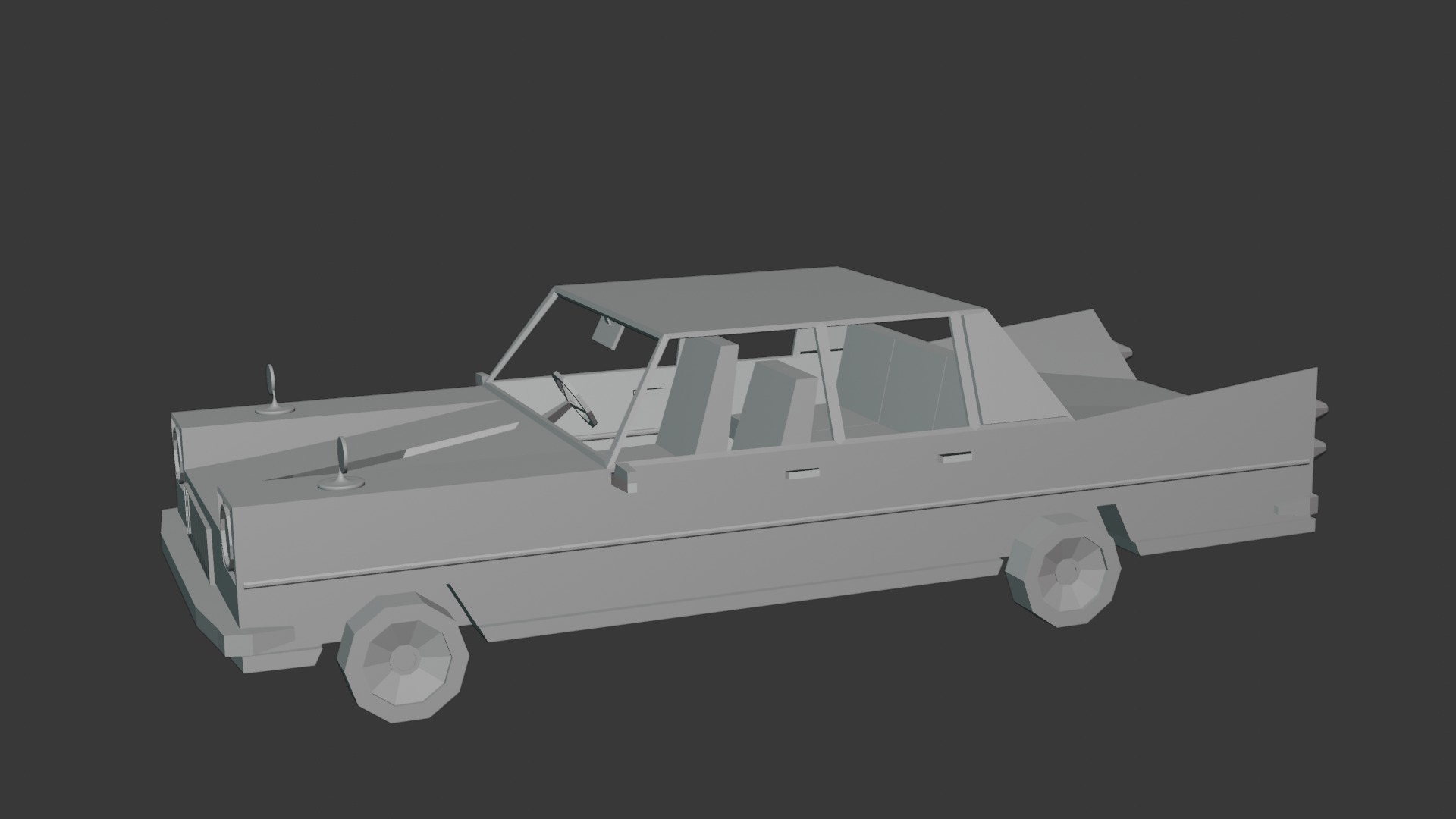 Cartoon Car Low-poly  3D Model Collection_35