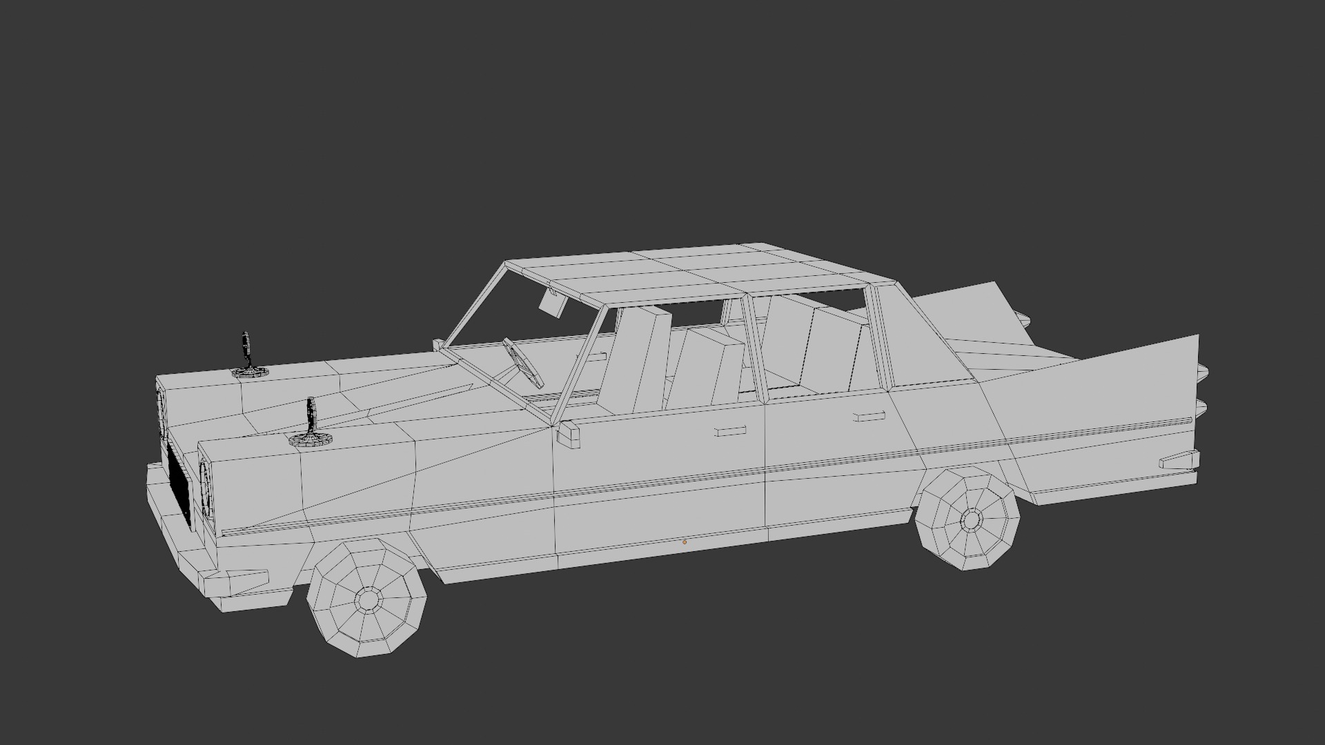 Cartoon Car Low-poly  3D Model Collection_36