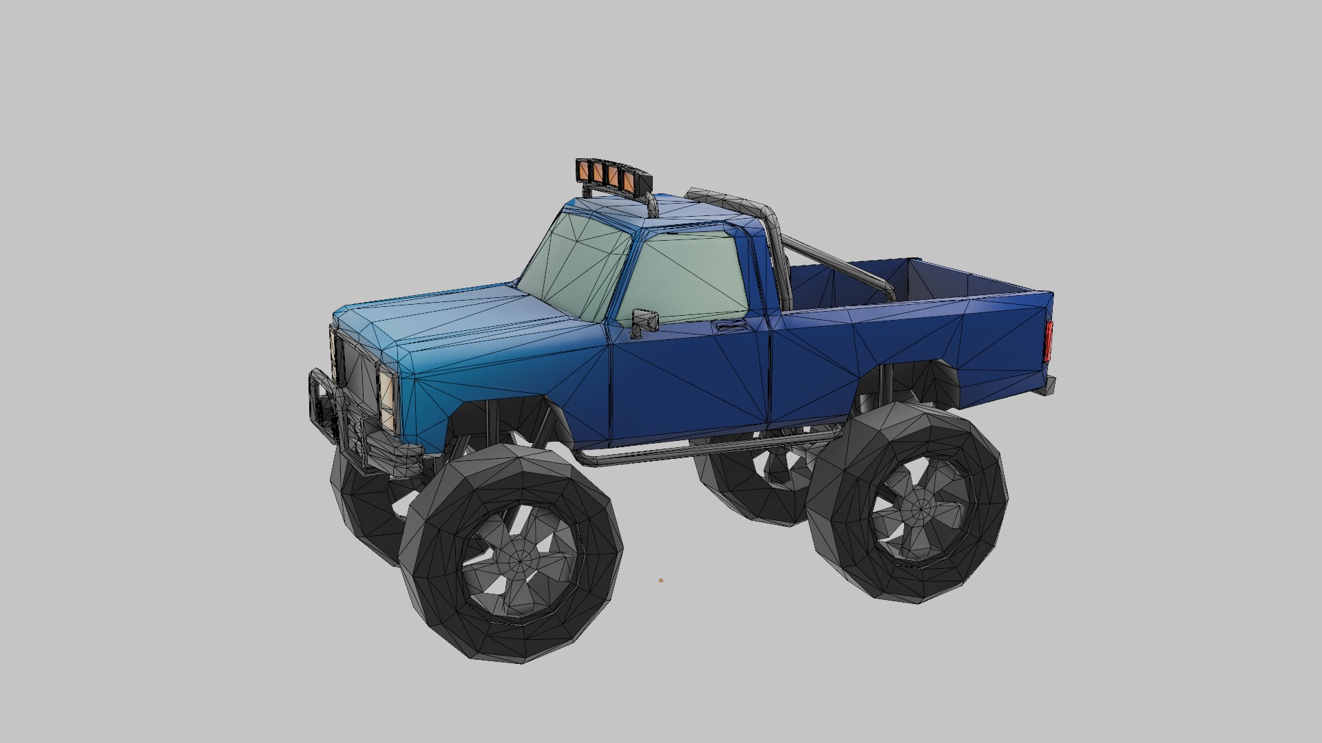 Cartoon Car Low-poly  3D Model Collection_18