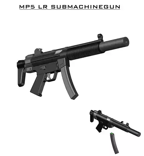 MP5 LR 22 SUBMACGINE TOY AND DECOR 3D print model