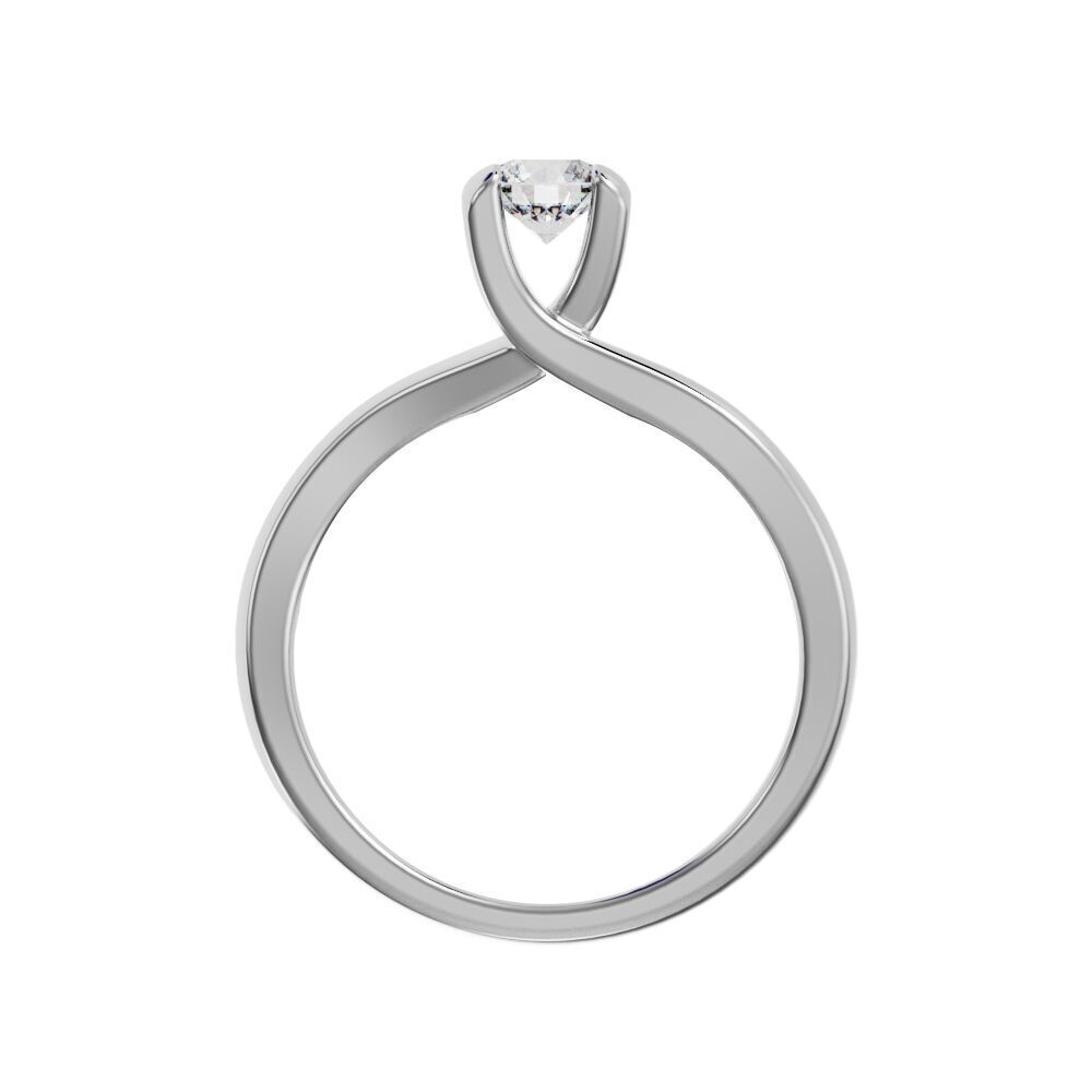 Twisted engagement ring 3D print model_12