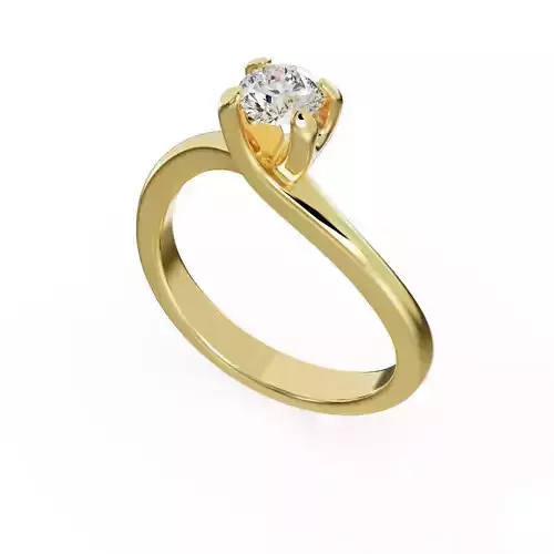 Twisted engagement ring