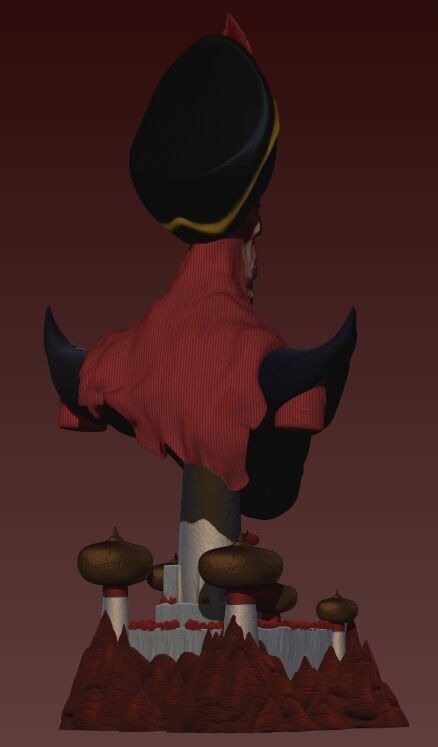 ALADDIN MOVIES JAFAR Bust 3D print model_3
