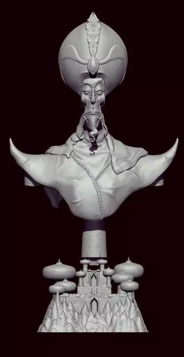 ALADDIN MOVIES JAFAR Bust 3D print model_0