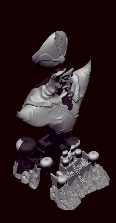 ALADDIN MOVIES JAFAR Bust 3D print model_6